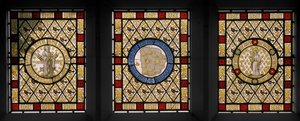 Fenêtres du salon avec des rondelles néerlandaises - Augustus Welby Northmore Pugin